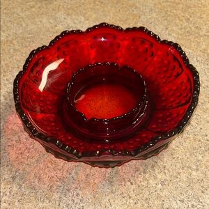 Vintage Red Ruby ash tray